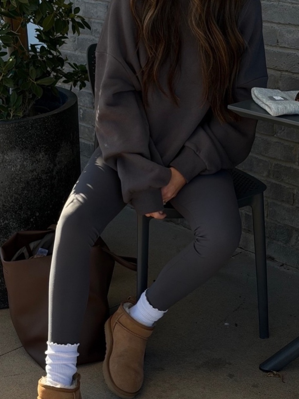 The Foxy Kind Coffee Run Set in Grey Charcoal